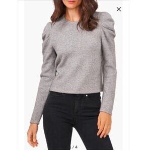 Puff Sleeves Gray Sweater XL